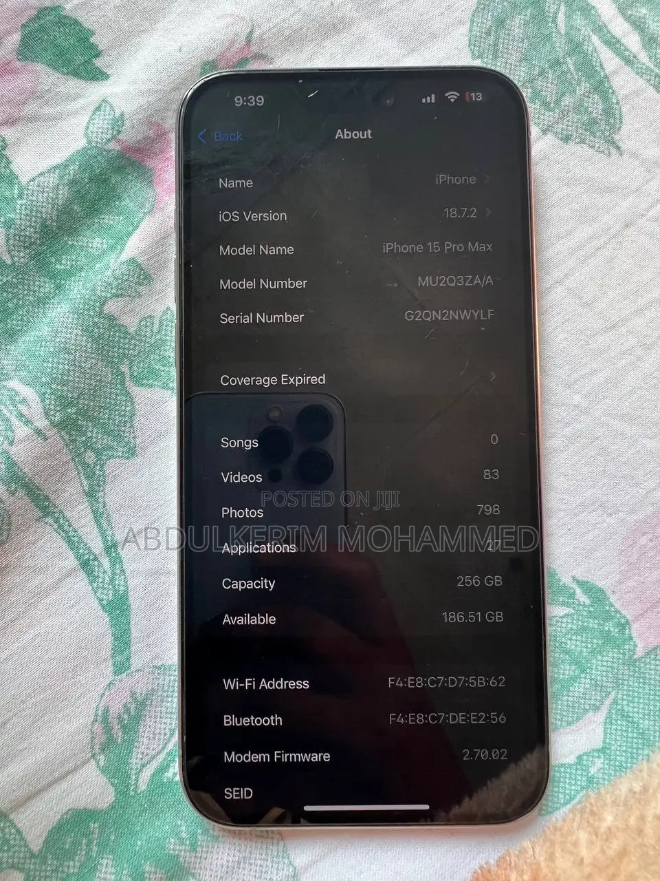 Apple iPhone 15 Pro Max 256 GB Gray