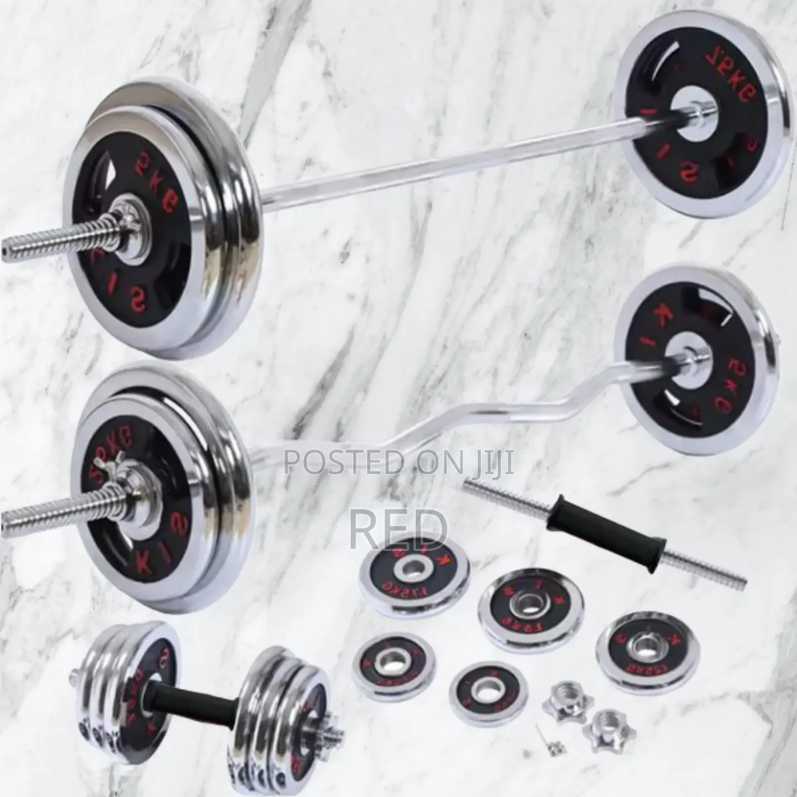 Dumbbell and Barbell 55kg