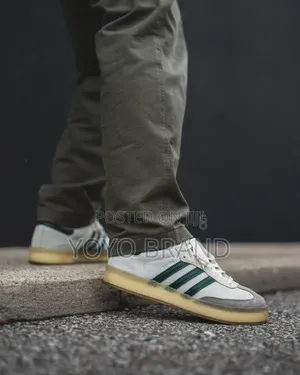 Adidas Samba Clarks White Gray Fashion Shoes