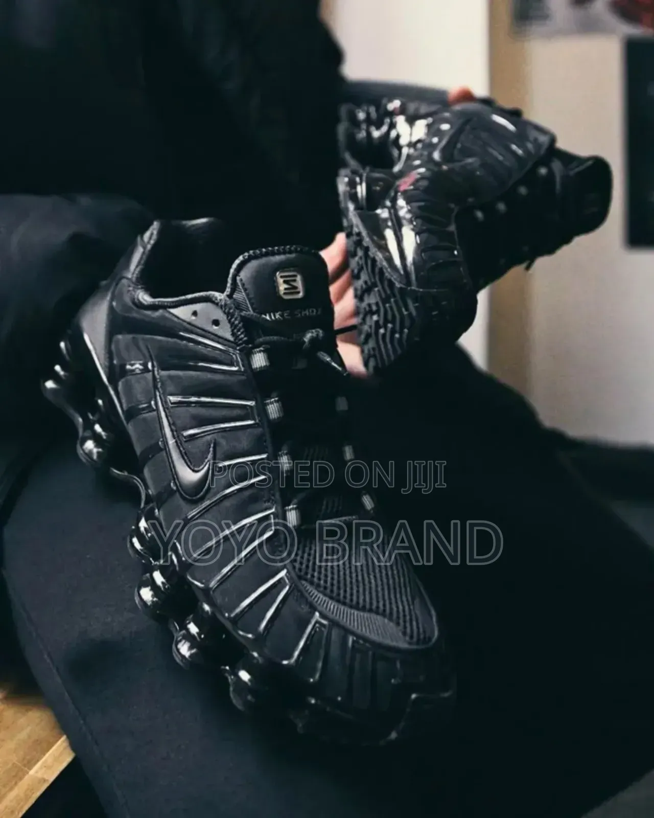 New Arrived Nike Shox Tl Triple Black Fashion Shoes