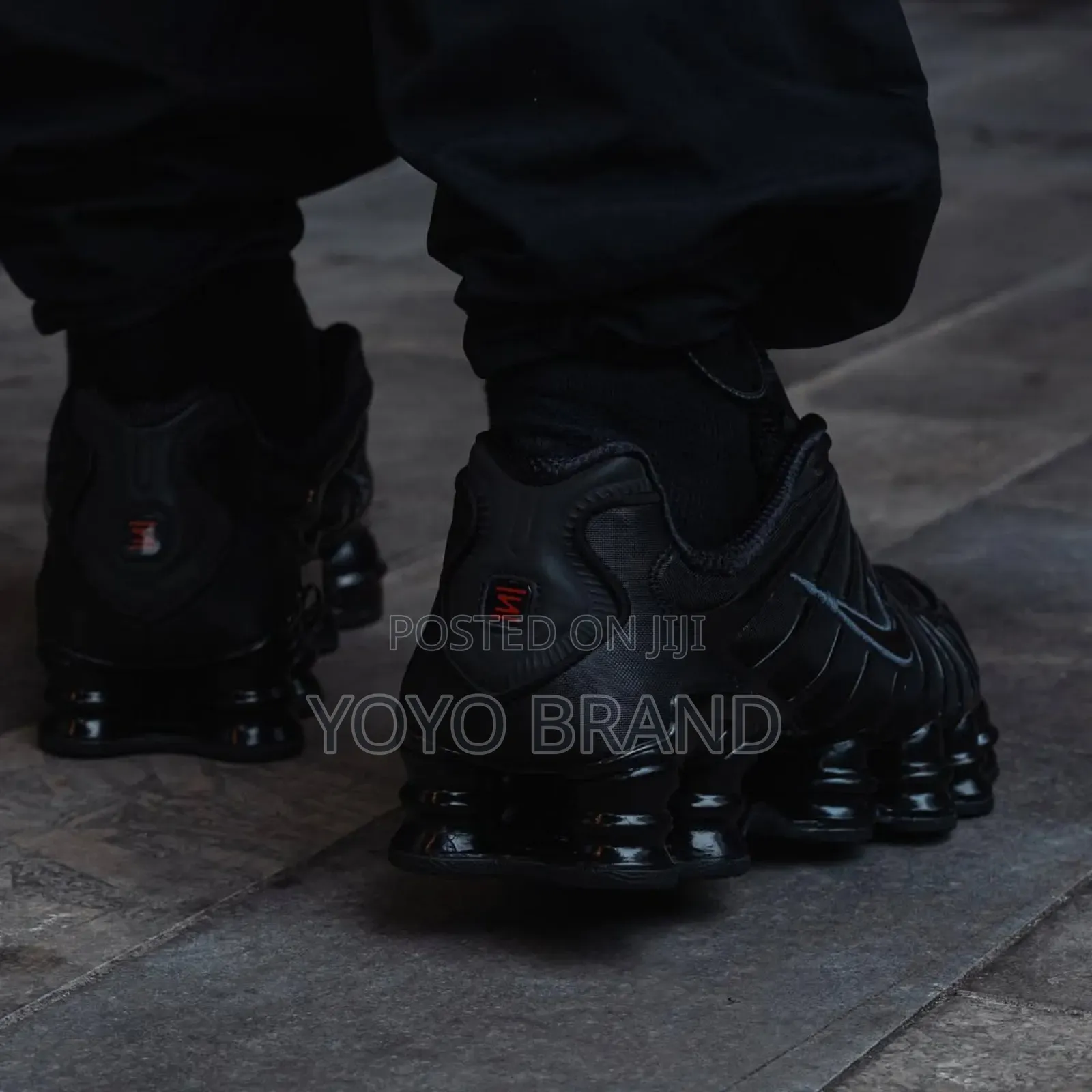 New Arrived Nike Shox Tl Triple Black Fashion Shoes