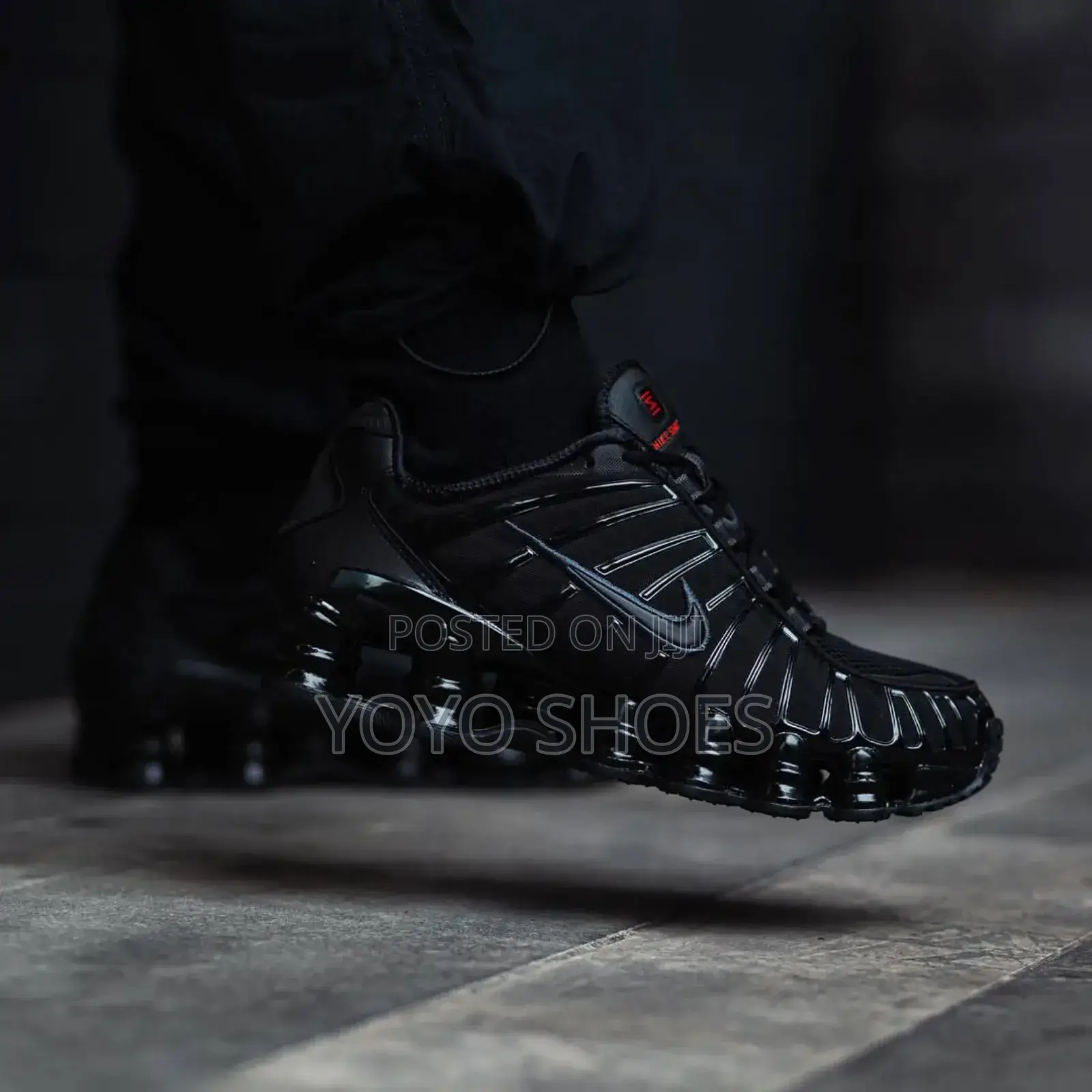 New Arrived Nike Shox Tl Triple Black Fashion Shoes