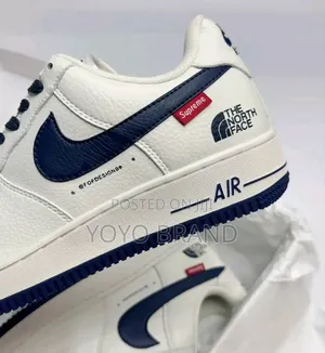 Nike Air Force 1 Supreme the North Face Blue Fashion Sneaker