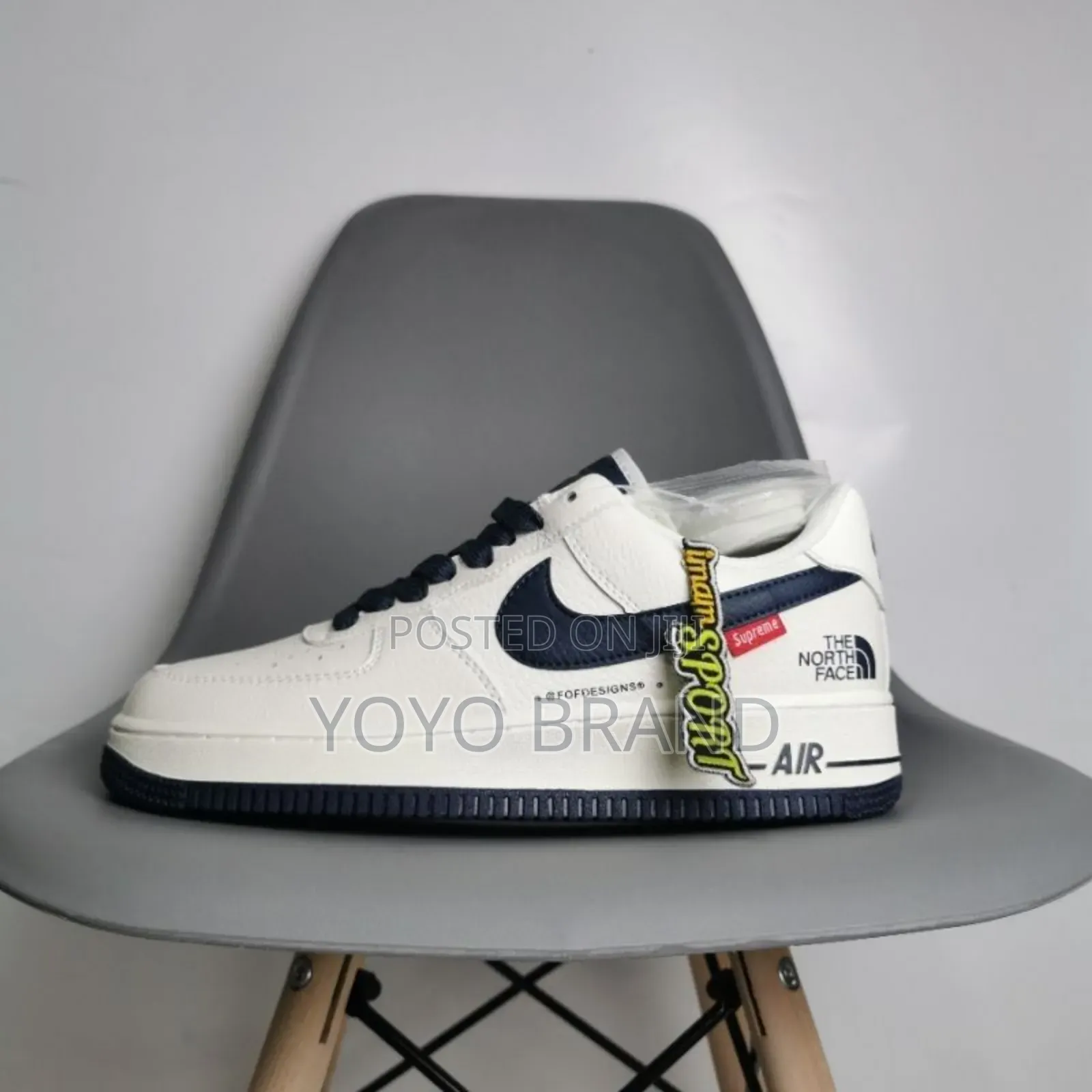 Nike Air Force 1 Supreme the North Face Blue Fashion Sneaker