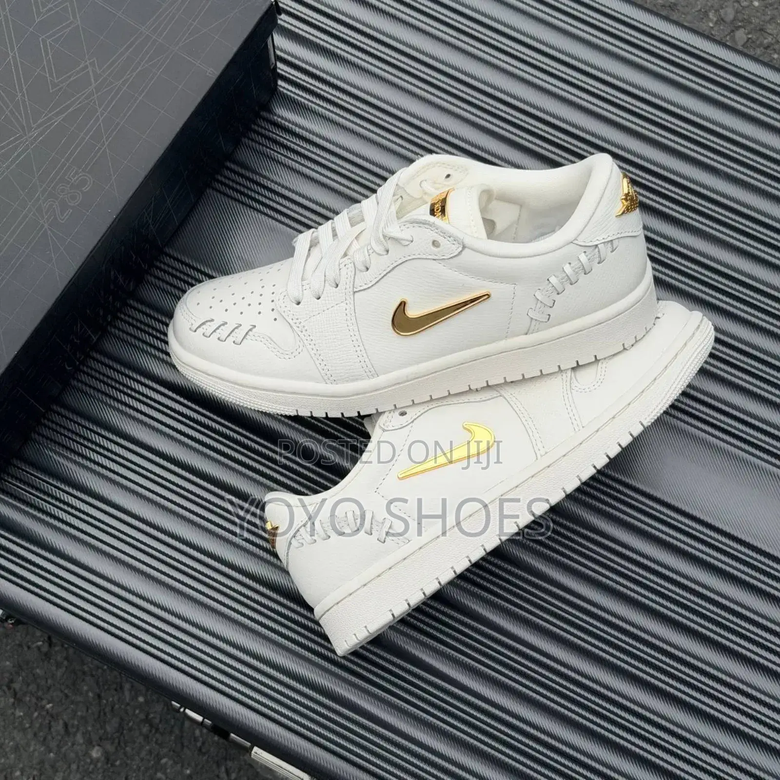 Air Jordan 1 Low Mm Sail Metalic Gold Fashion Shoes