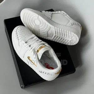 Air Jordan 1 Low Mm Sail Metalic Gold Fashion Shoes