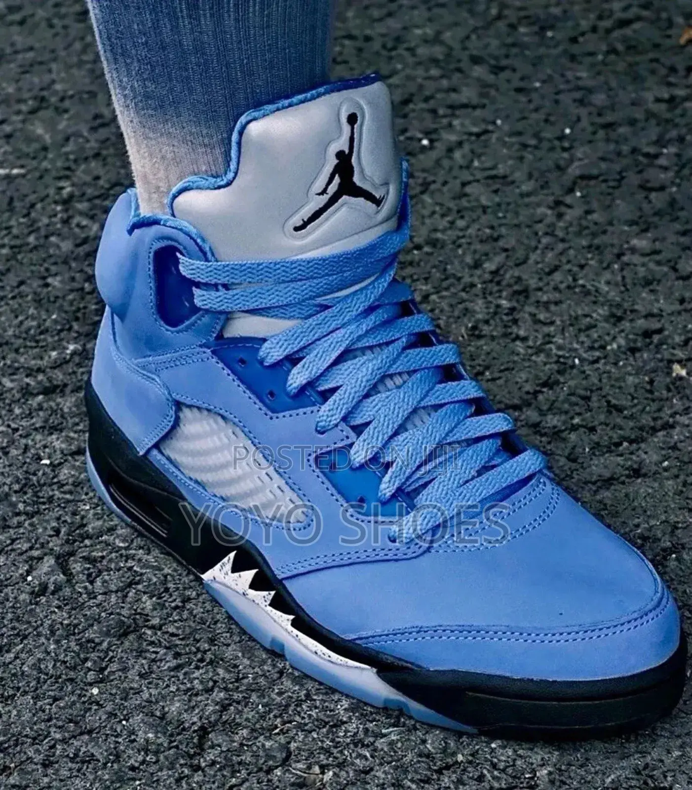 Air Jordan 5 Retro University Blue Fashion Boots
