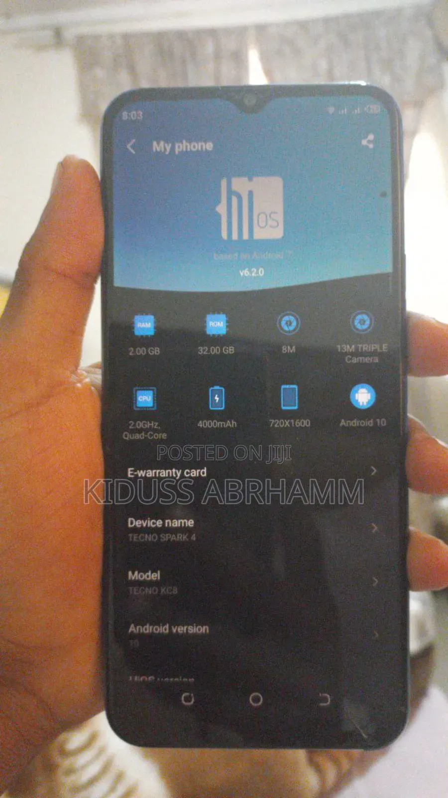 Tecno Spark 4 32 GB Blue