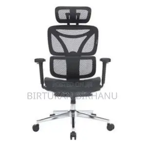 Modern Ergonomic Managerial Chair( Full Black)