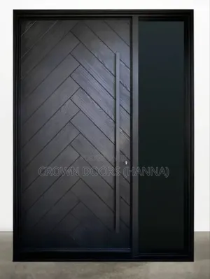 Crown Door /Main Gates/ Made of Natural Stone Wooden Fiber