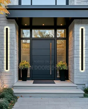 Crown Door /Main Gates/ Made of Natural Stone Wooden Fiber