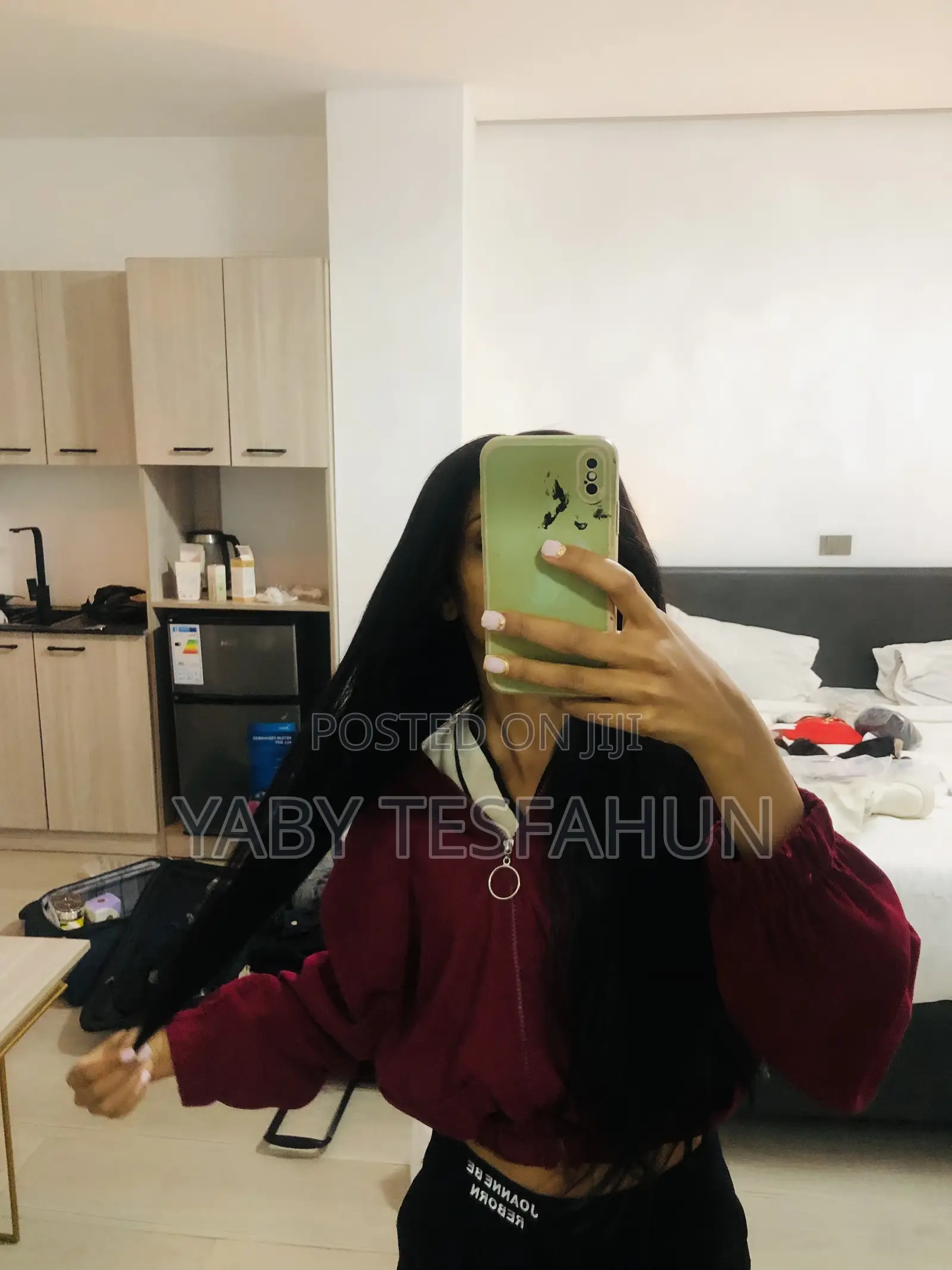 26 Inches Glue-Less Straight Human Hair Pre Plucked Pre Bleached