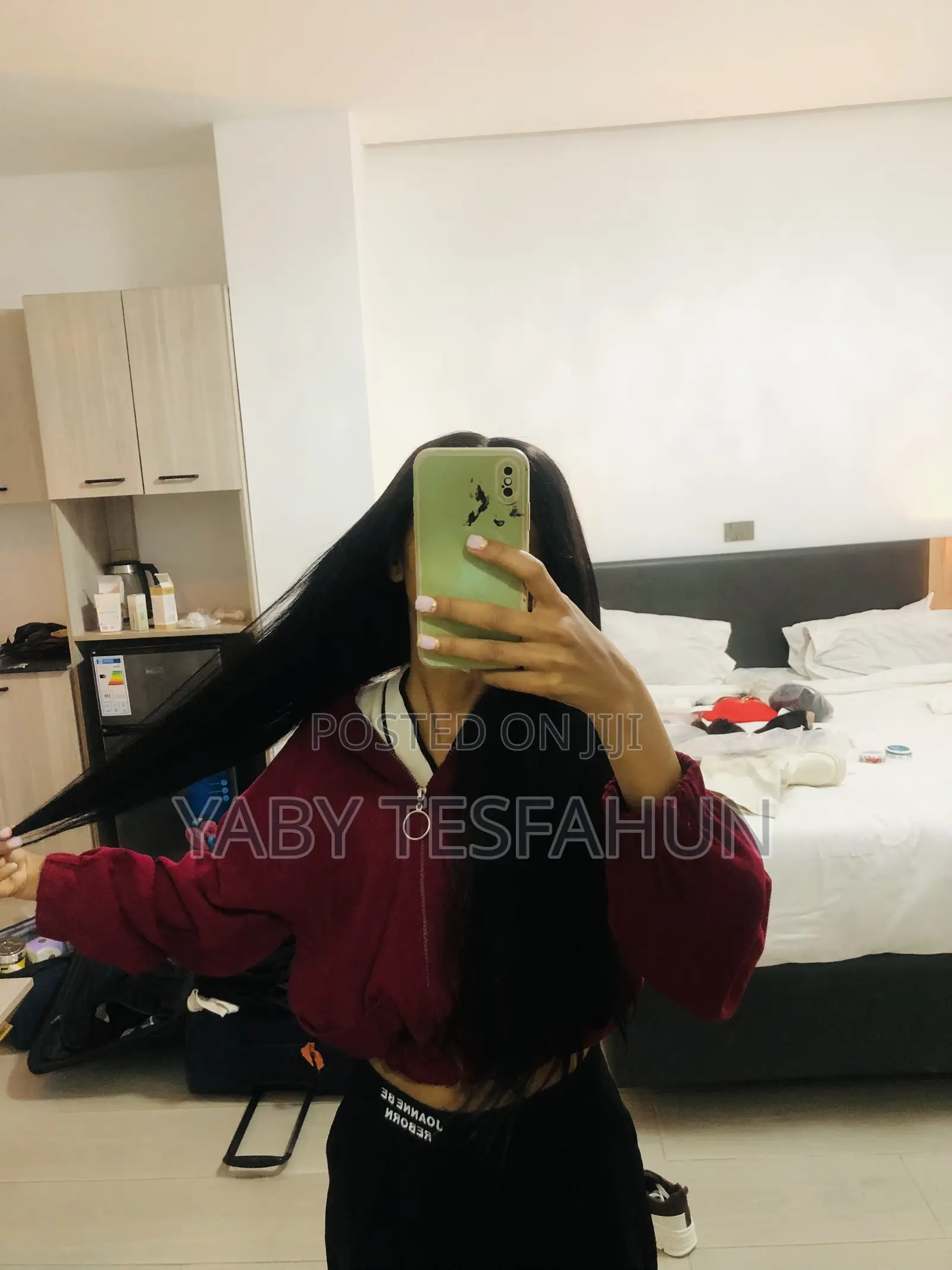 26 Inches Glue-Less Straight Human Hair Pre Plucked Pre Bleached