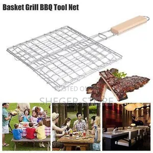 High Quality 3 Fish BBQ Grill Net( በአንድ ግዜ 3ዓሳ/ሙዳ ስጋ ይጠብሱበታል)