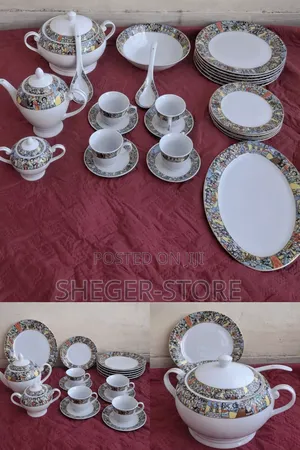 High Class 35 Pc Abyssinia Traditional Full Dinner Set