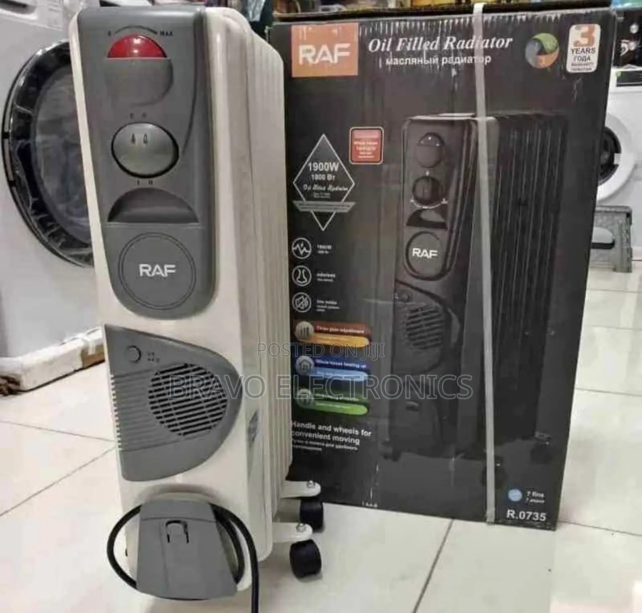 Raf 9-Fin Room Heater – Compact, Powerful Energy Efficient!