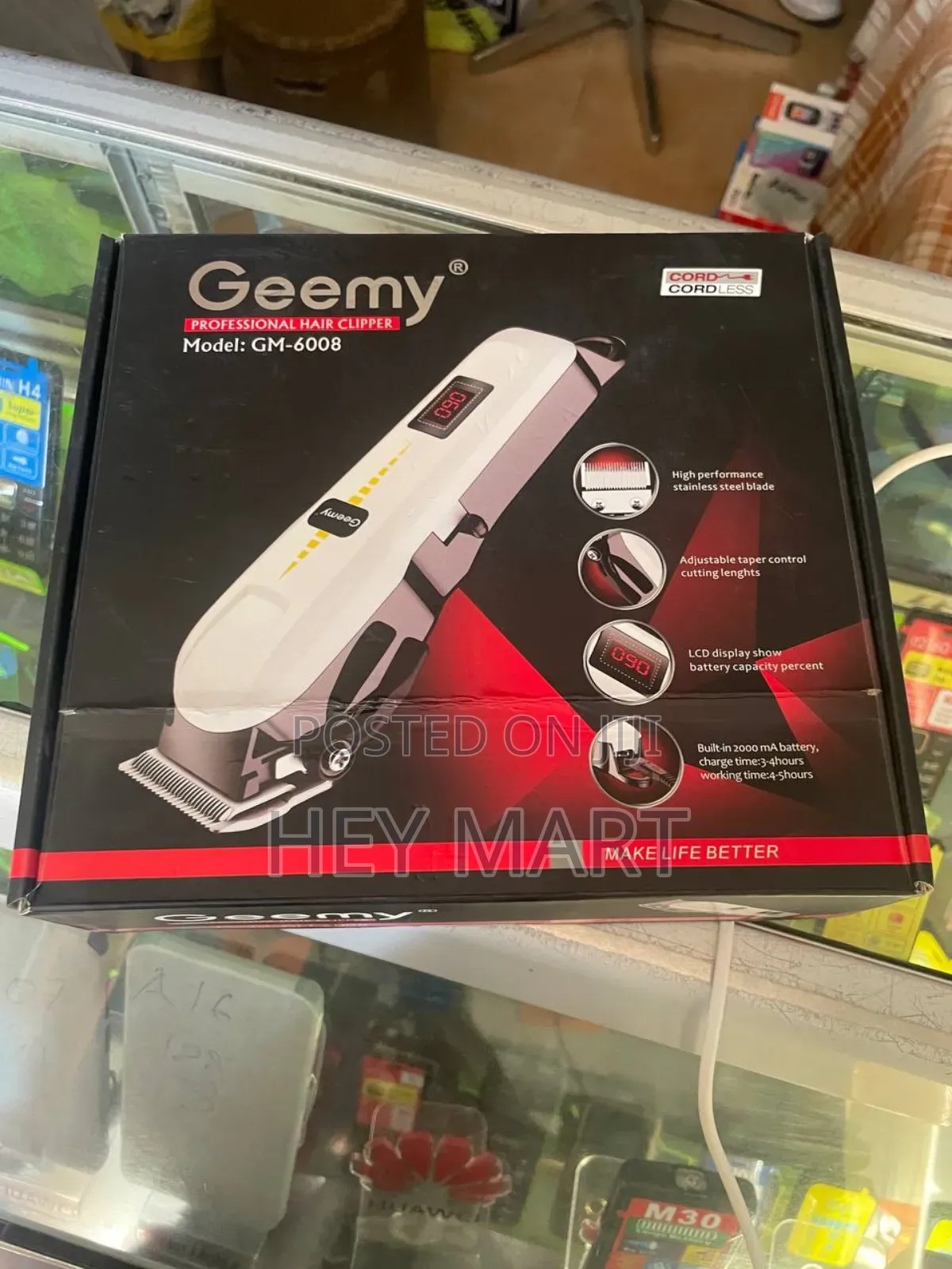 Kemei and Geemy Gm-6008 Professional Hair Clipper.