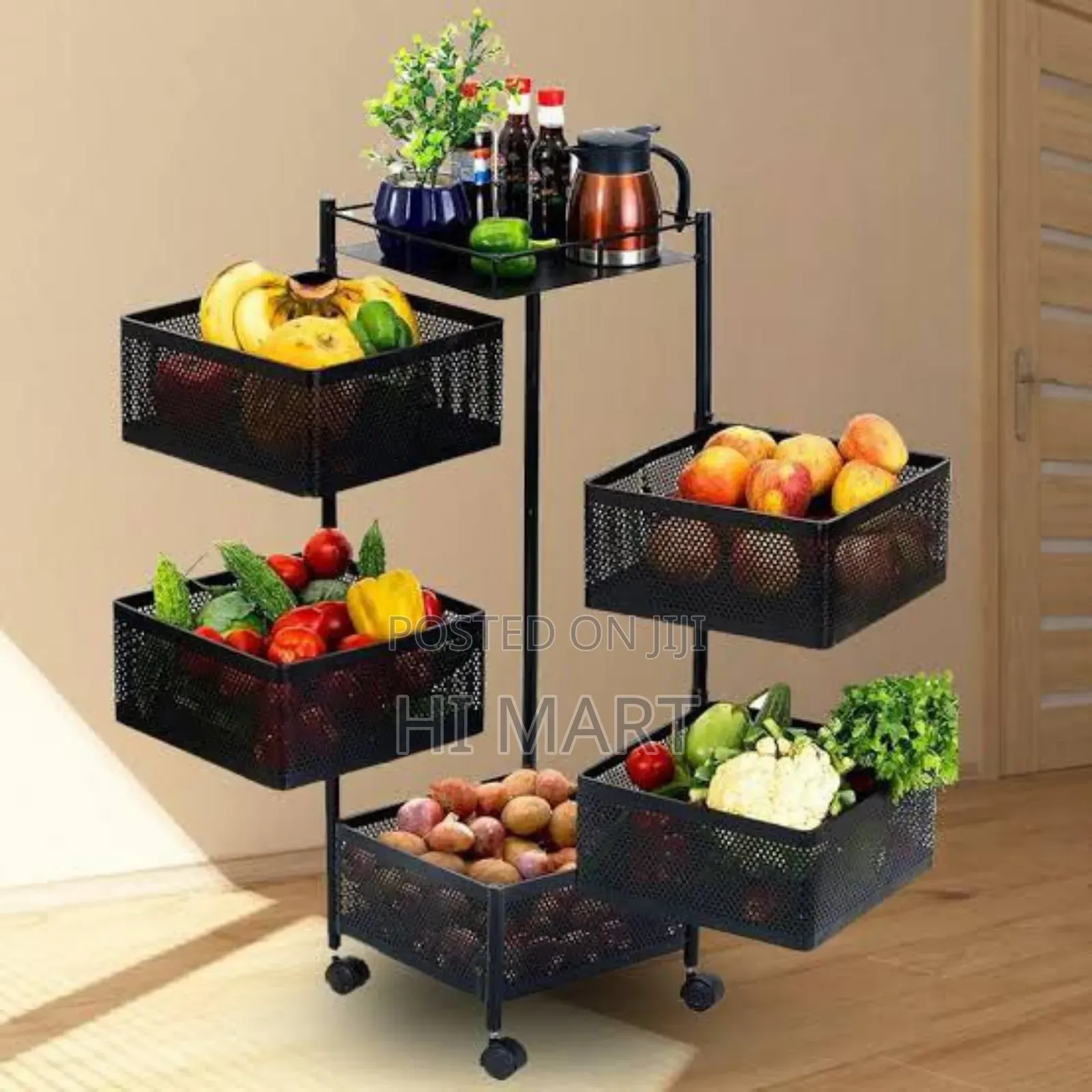 5 Layer Portable Kitchen Storage Rack