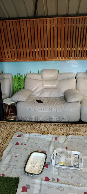 Used Sofa and Tempered Glass Table