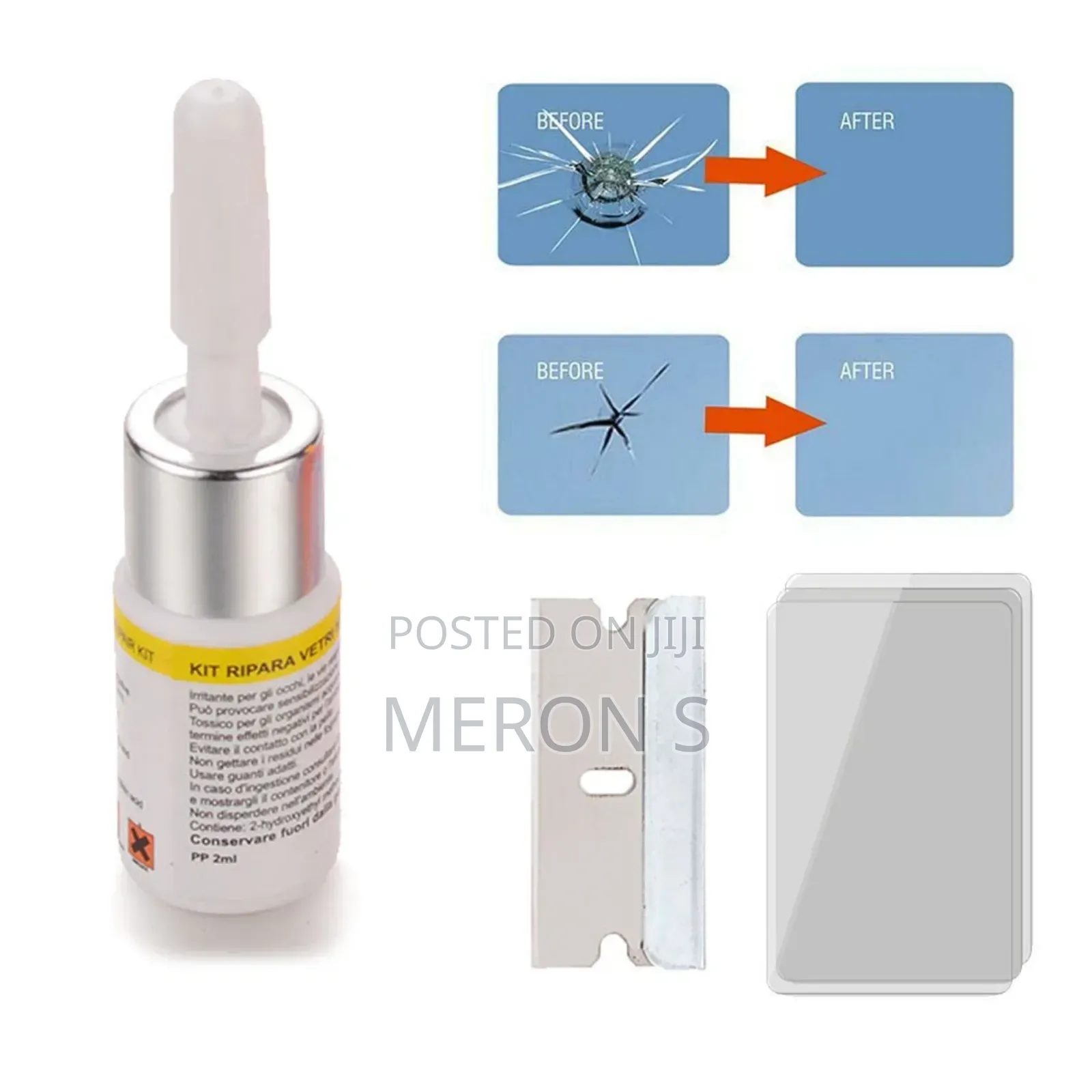 የተሰበረ የመኪና መስታዎት መጠገኛ Windshield Crack Repair Kit