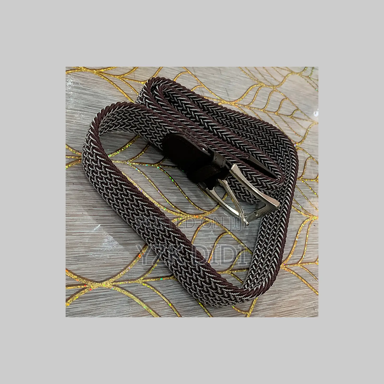 Braided Stretch Fabric Belt