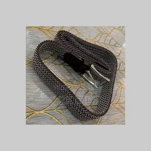Braided Stretch Fabric Belt
