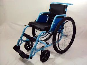 Wheelchair1#አዲስ የማይታጠፍ ጠንካራ ጎማ ተስማሚ Wheelchair Duty Wheelchair