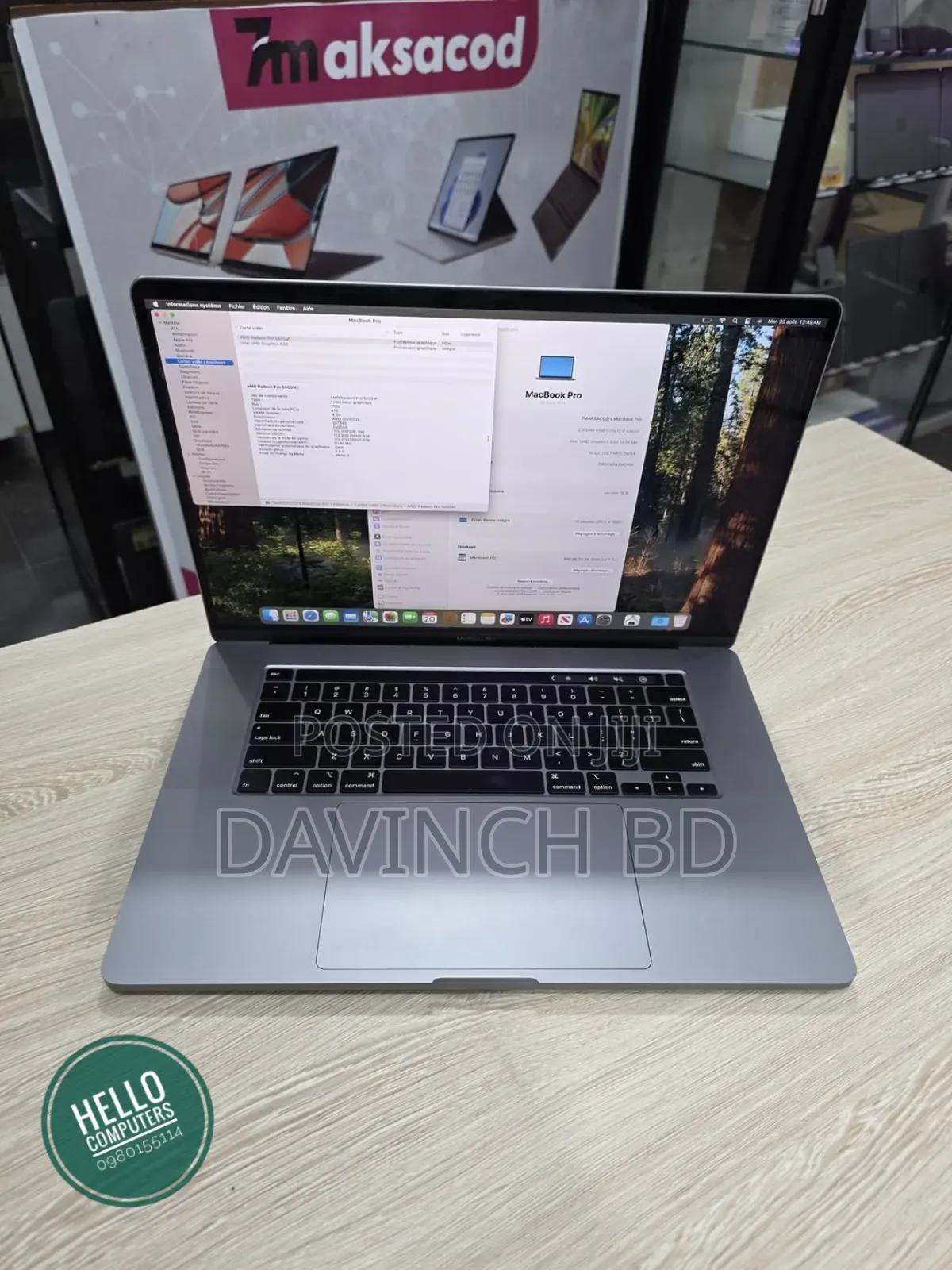 New Laptop Apple MacBook Air 2024 M3 15-Inch 8GB Apple M3 SSD 256GB