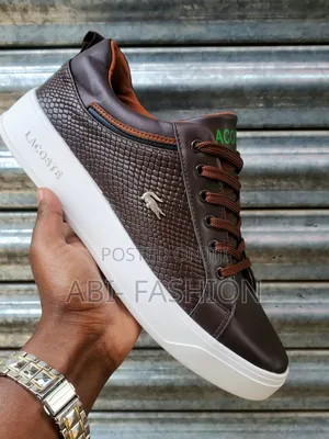 Lacoste Leather Flat Casual Master Quality