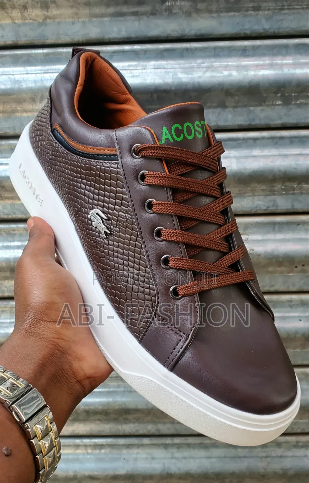 Lacoste Leather Flat Casual Master Quality