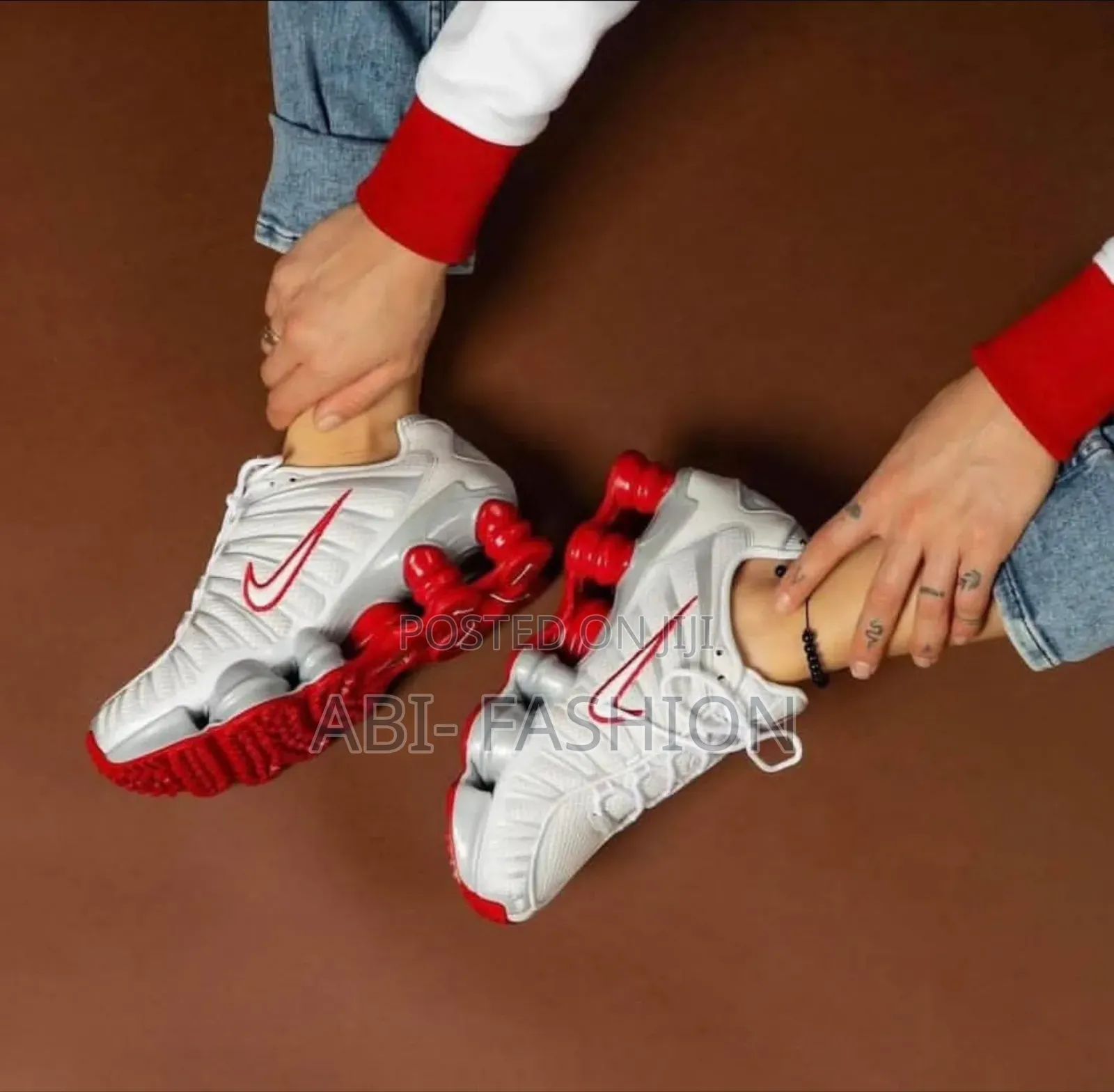 Nike Shox Platinums Tint Tl Gym Red