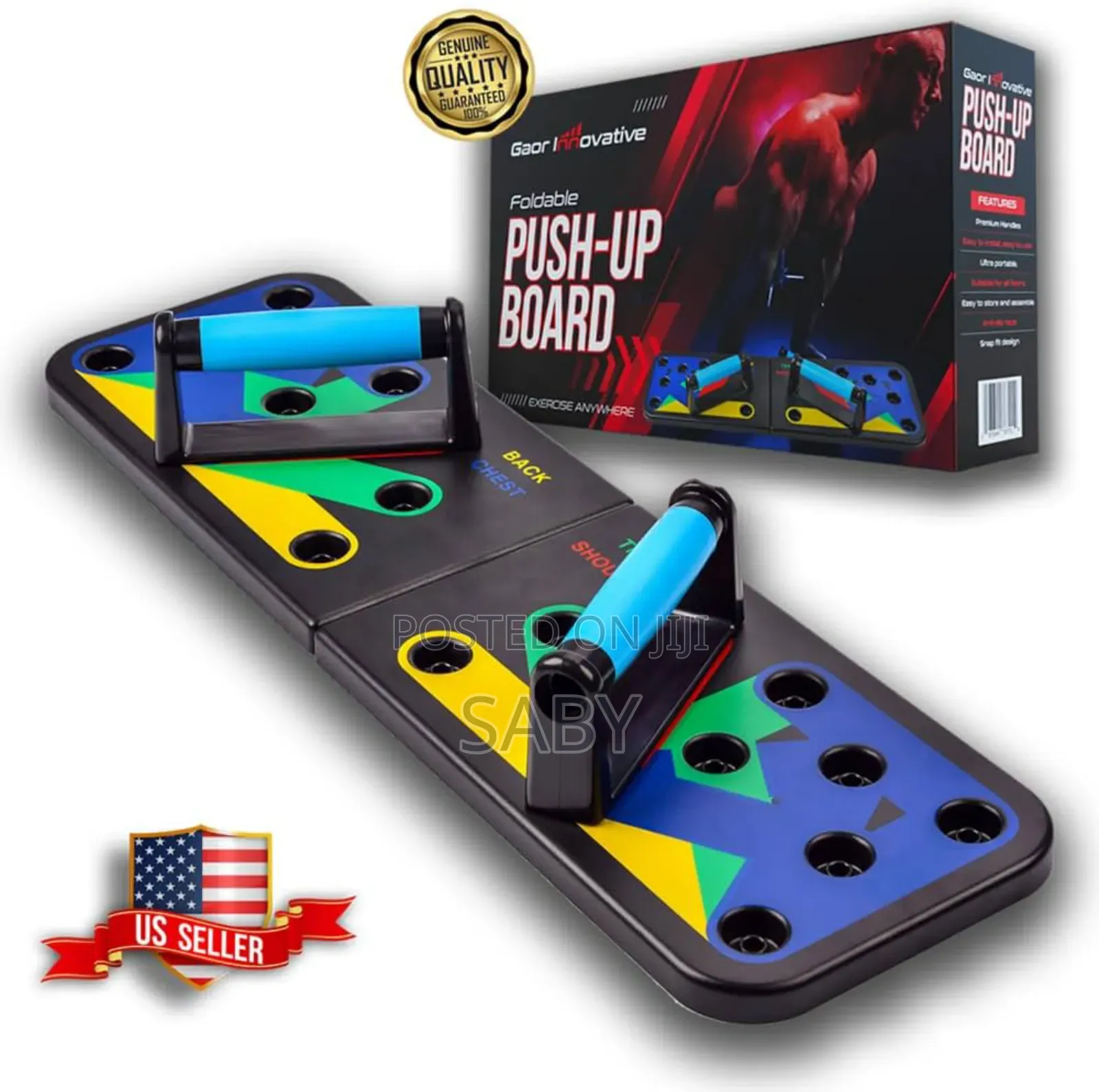 ተጣጣፊ ፑሽ አፕ መሳሪያ Foldable Push Up Board