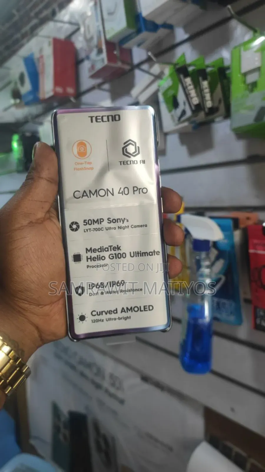New Tecno Camon 40 Pro 256 GB Silver