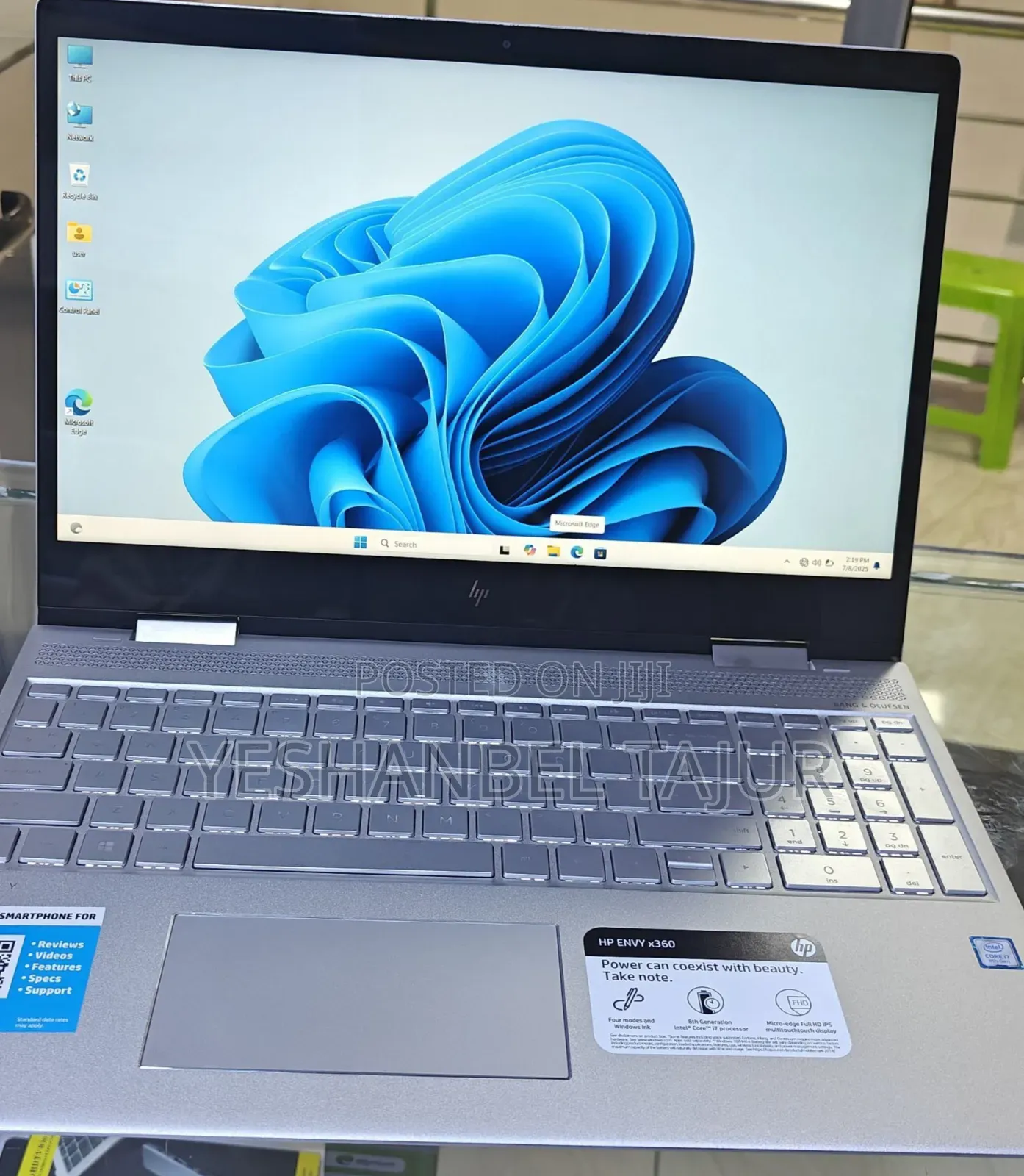 New Laptop HP Envy X360 16GB Intel Core I7 SSD 512GB