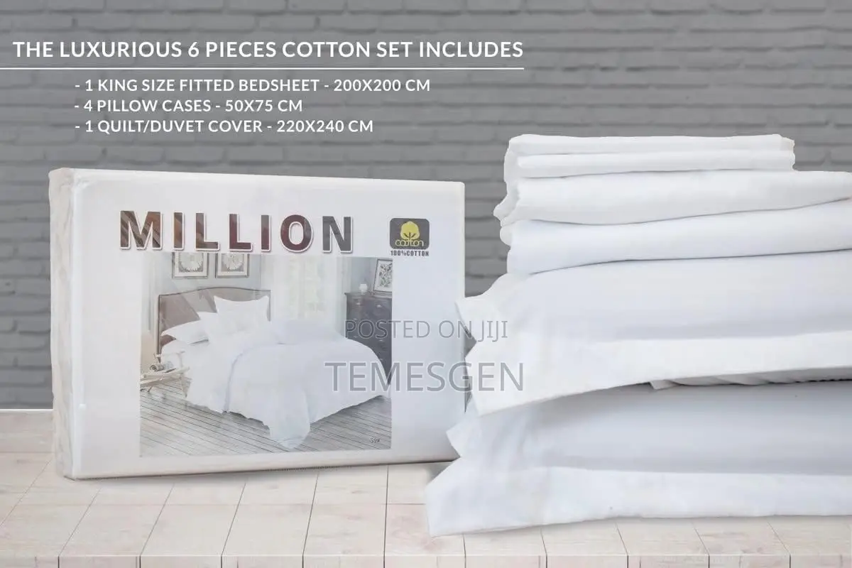 Million Bedsheet, 6pc አንሶላ