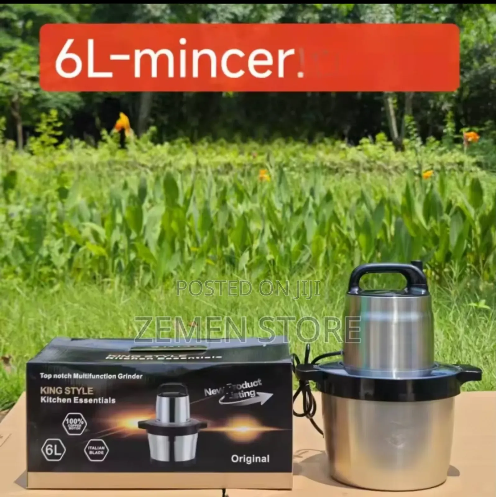 Queen Luxury ስጋ መፍጫ | 6l Kitchen Expert Meat Grinder