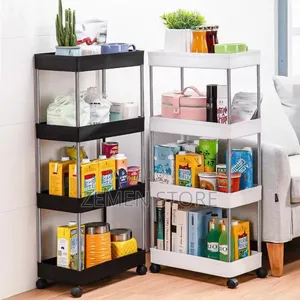 ተንቀሳቃሽ የዕቃ መደርደሪያ | 4-Layer Movable Kitchen Storage Rack