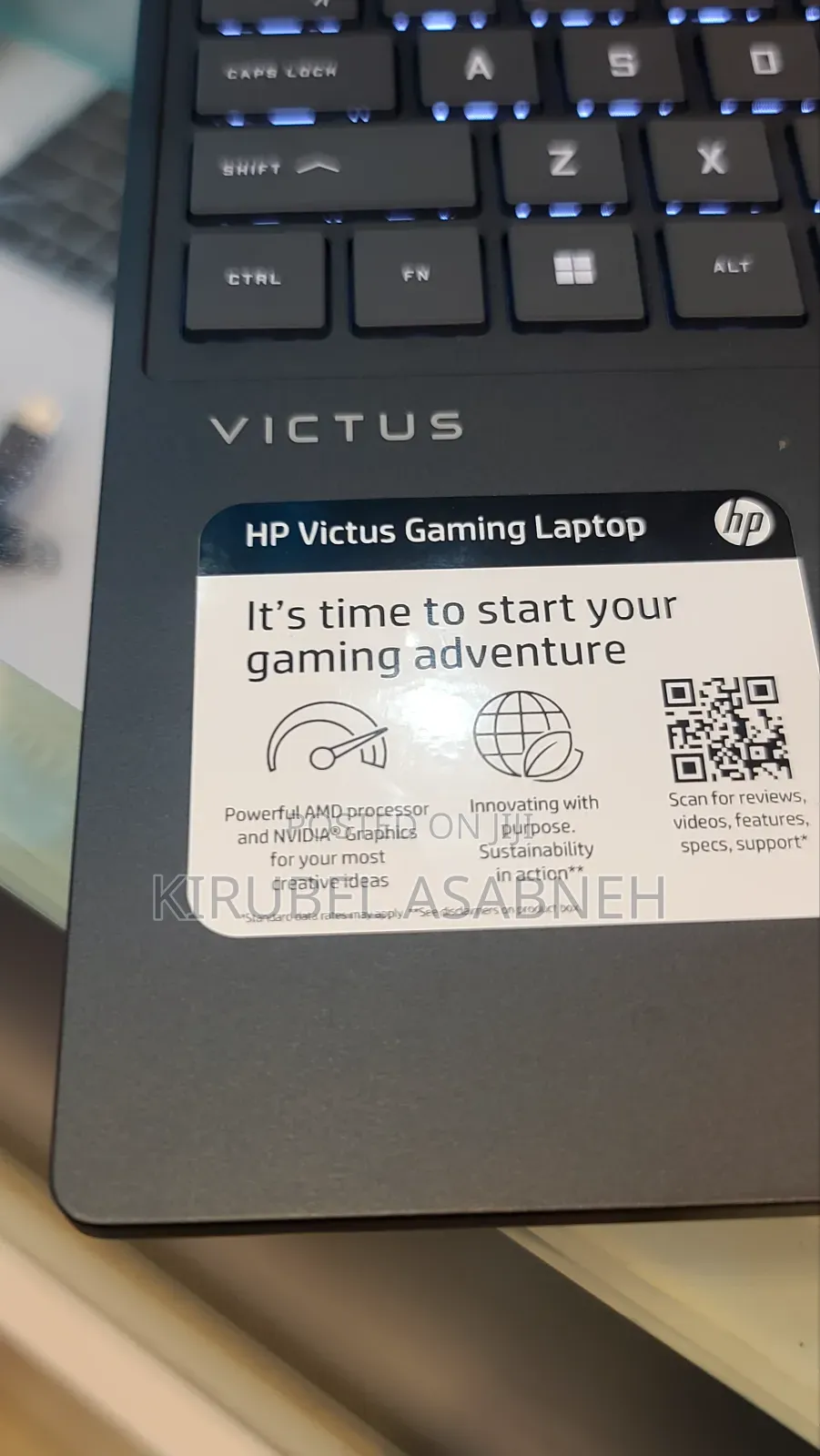 New Laptop HP Victus 15 16GB AMD Ryzen 7 SSD 512GB