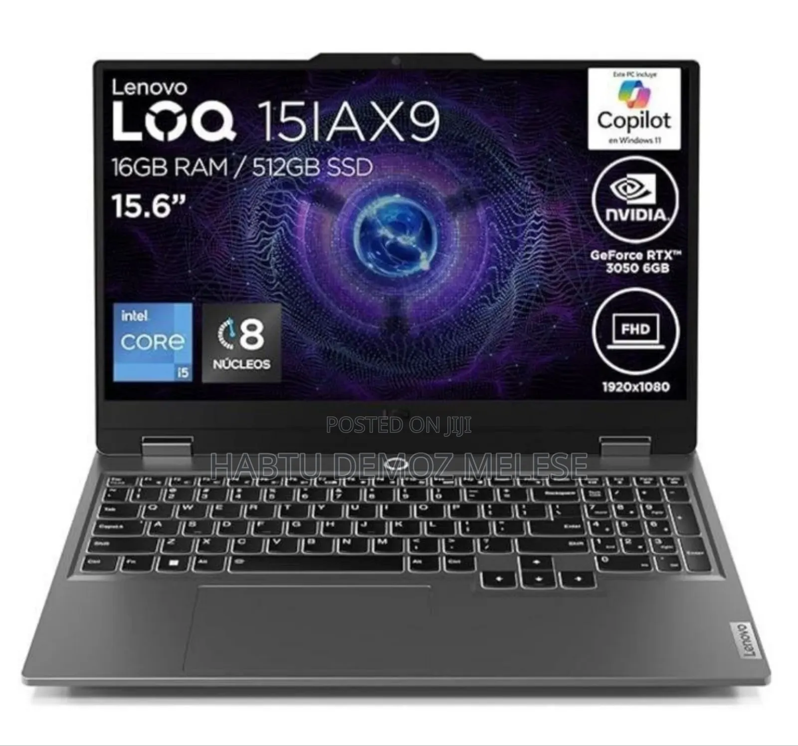 New Laptop Lenovo LOQ 15IRH8 16GB Intel Core I7 SSD 1T