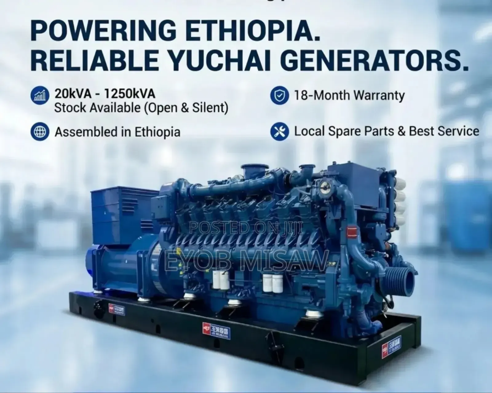 Reliable Yuchai Generators In Ethiopia