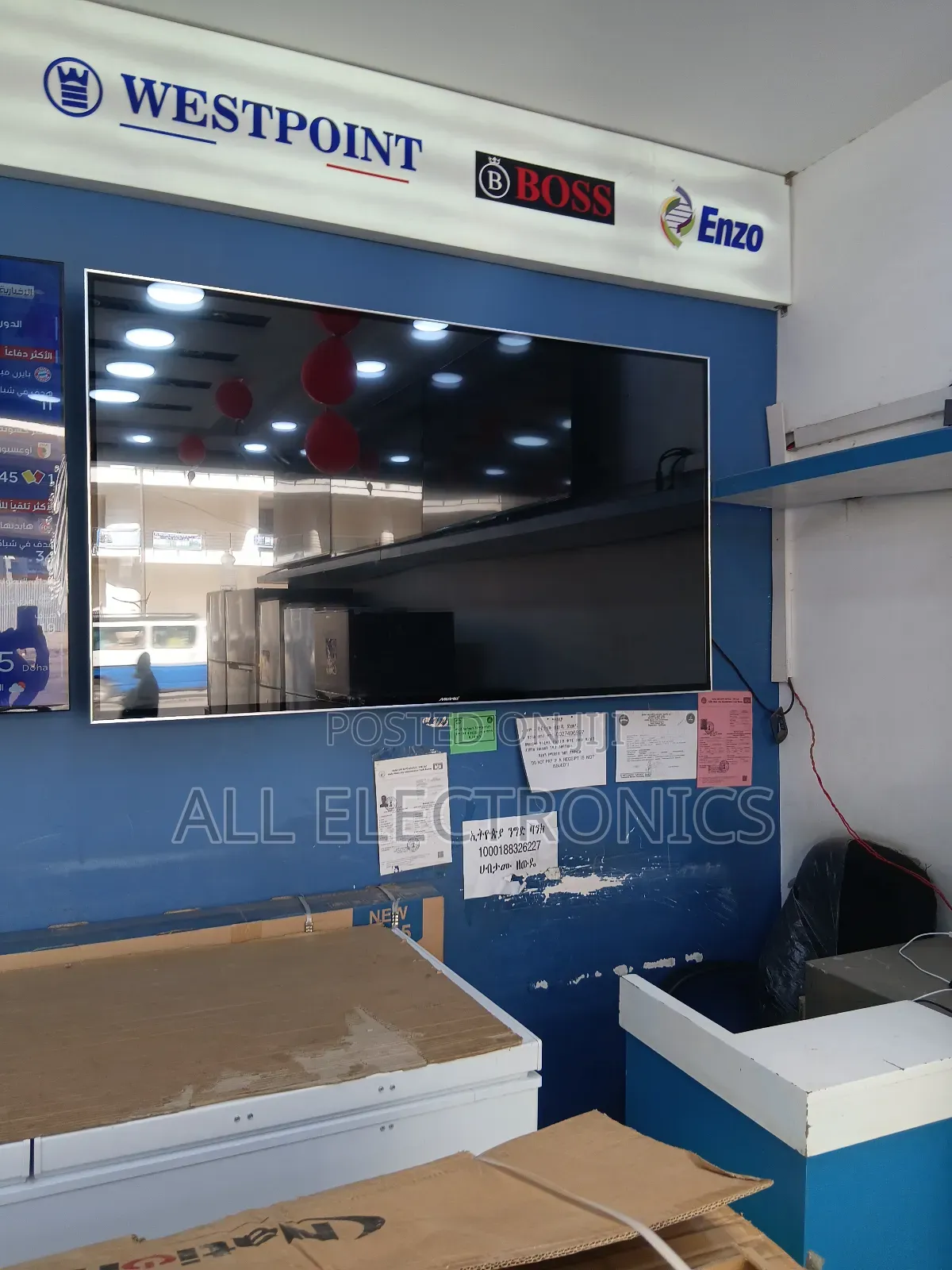 Mewe 75"Inch Tv Uhd Double Glass Tv