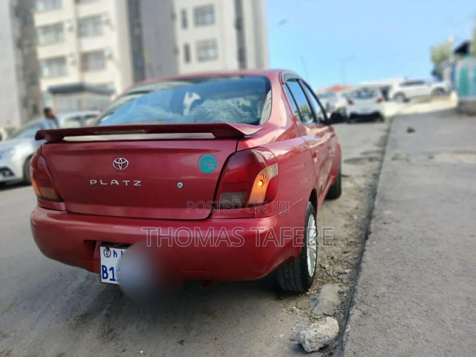 Toyota Platz 2002 Red