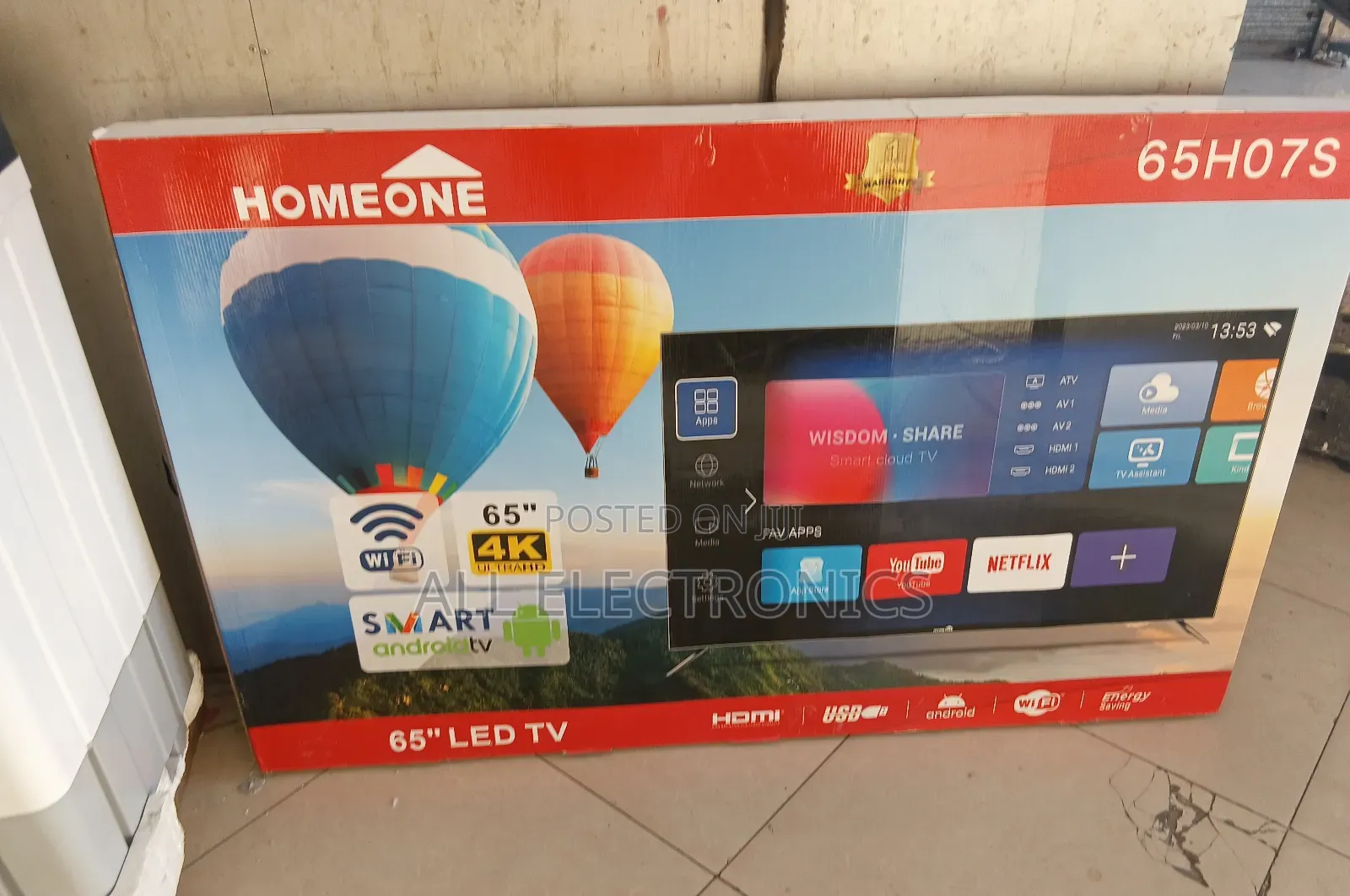 65" Ultra Hd Tv Homeone Brand