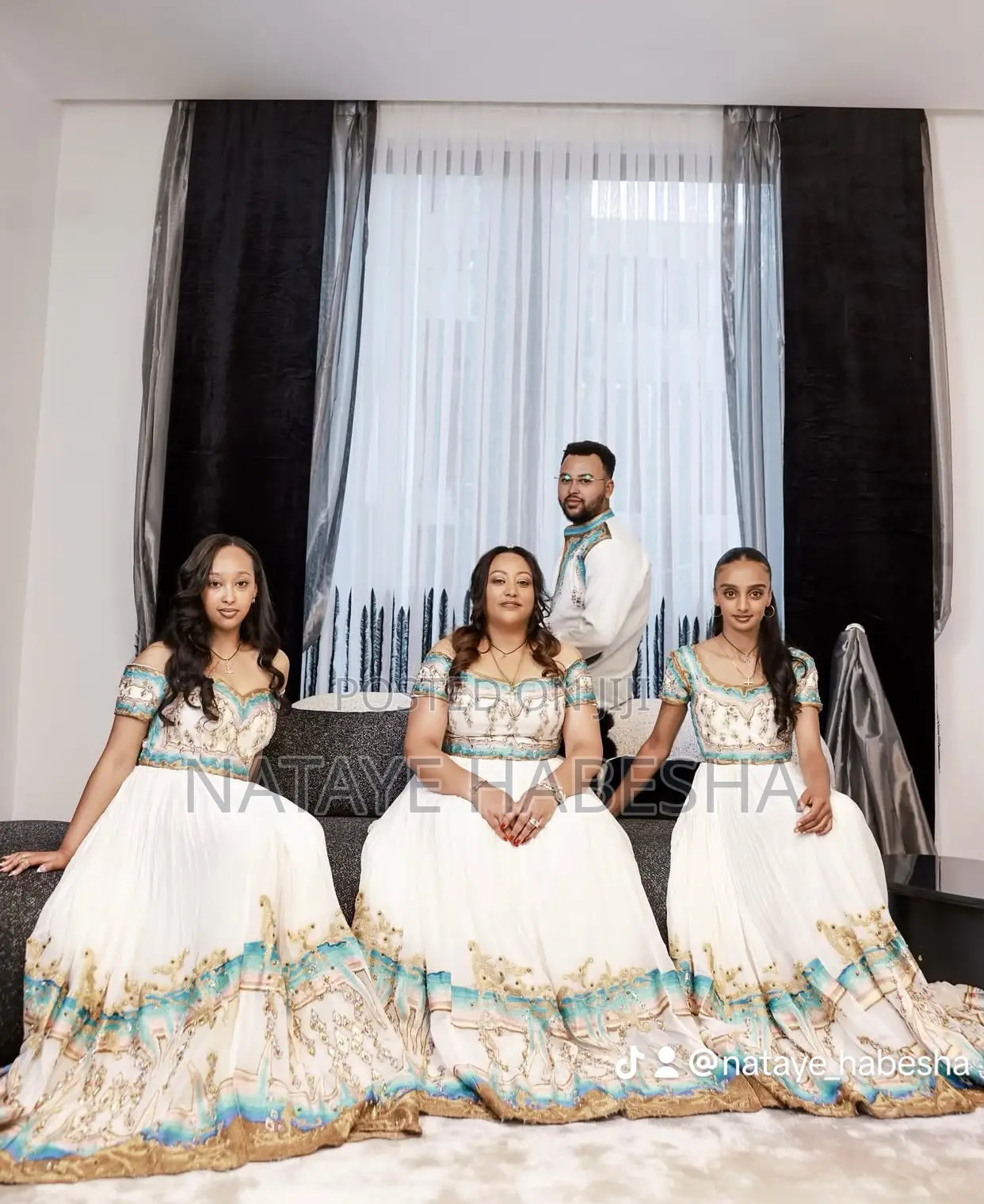 Ethiopian Traditional Dress Habesha Kemis Suit የሐበሻ ቀሚስ አልባሳት የሀበሻ