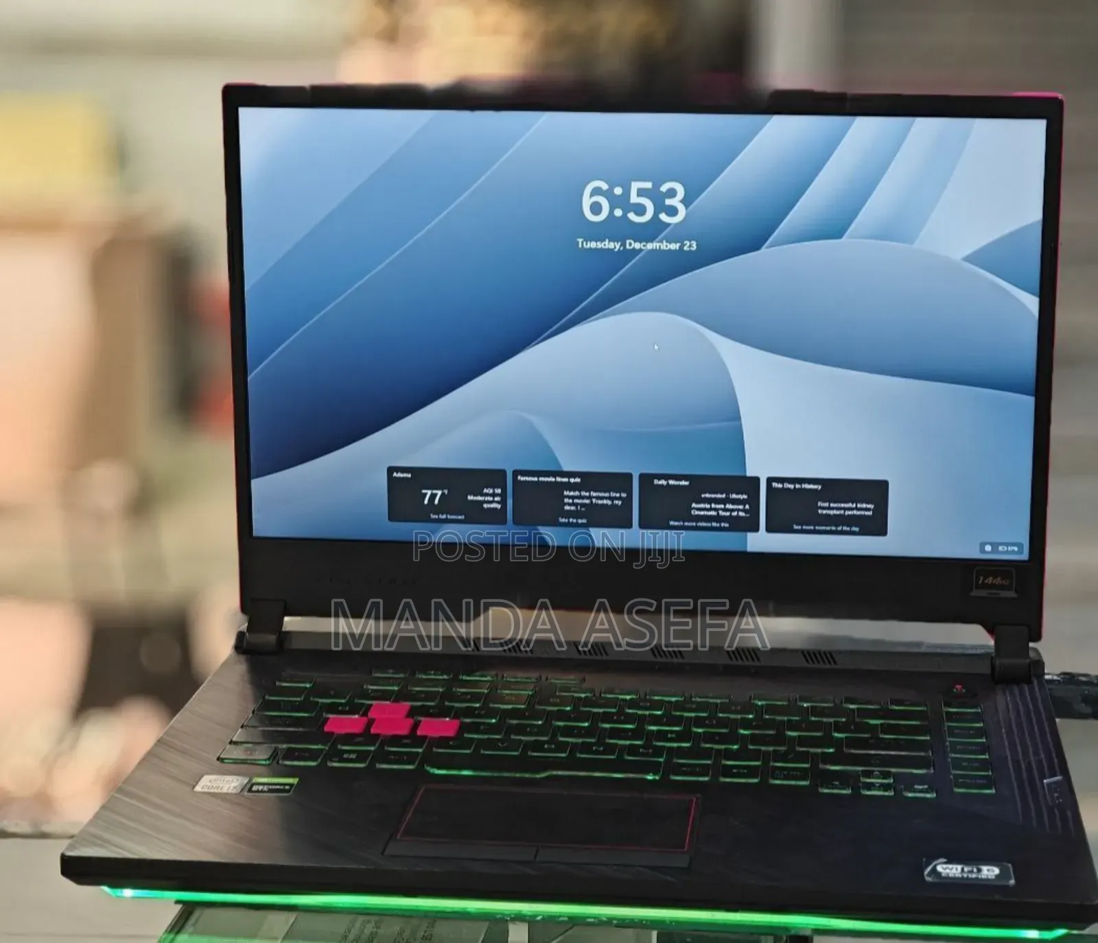 New Laptop Asus ROG Strix G15 32GB Intel Core I7 SSD 512GB