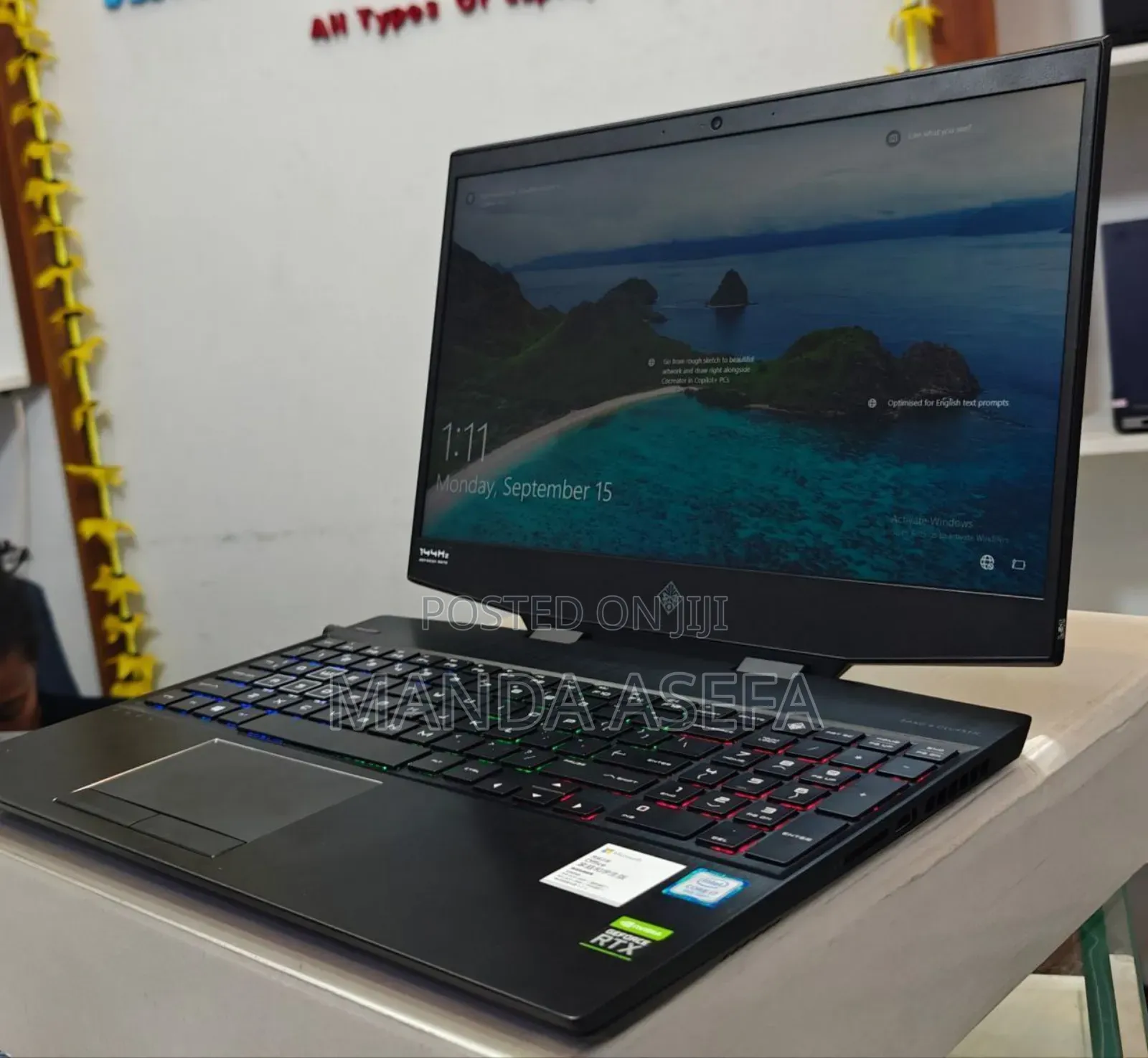 New Laptop HP Omen 15 16GB Intel Core I7 SSD 512GB