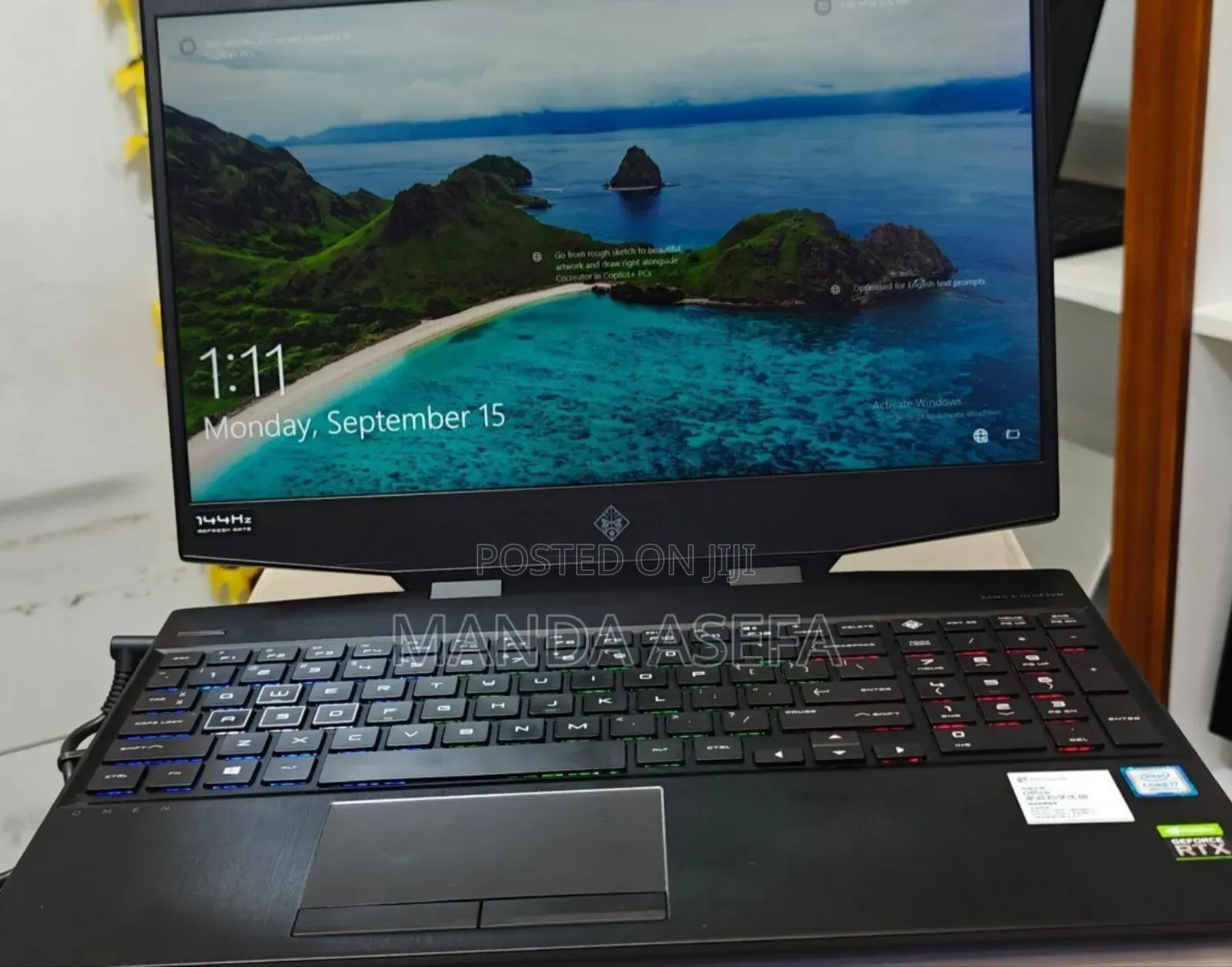 New Laptop HP Omen 15 16GB Intel Core I7 SSD 512GB