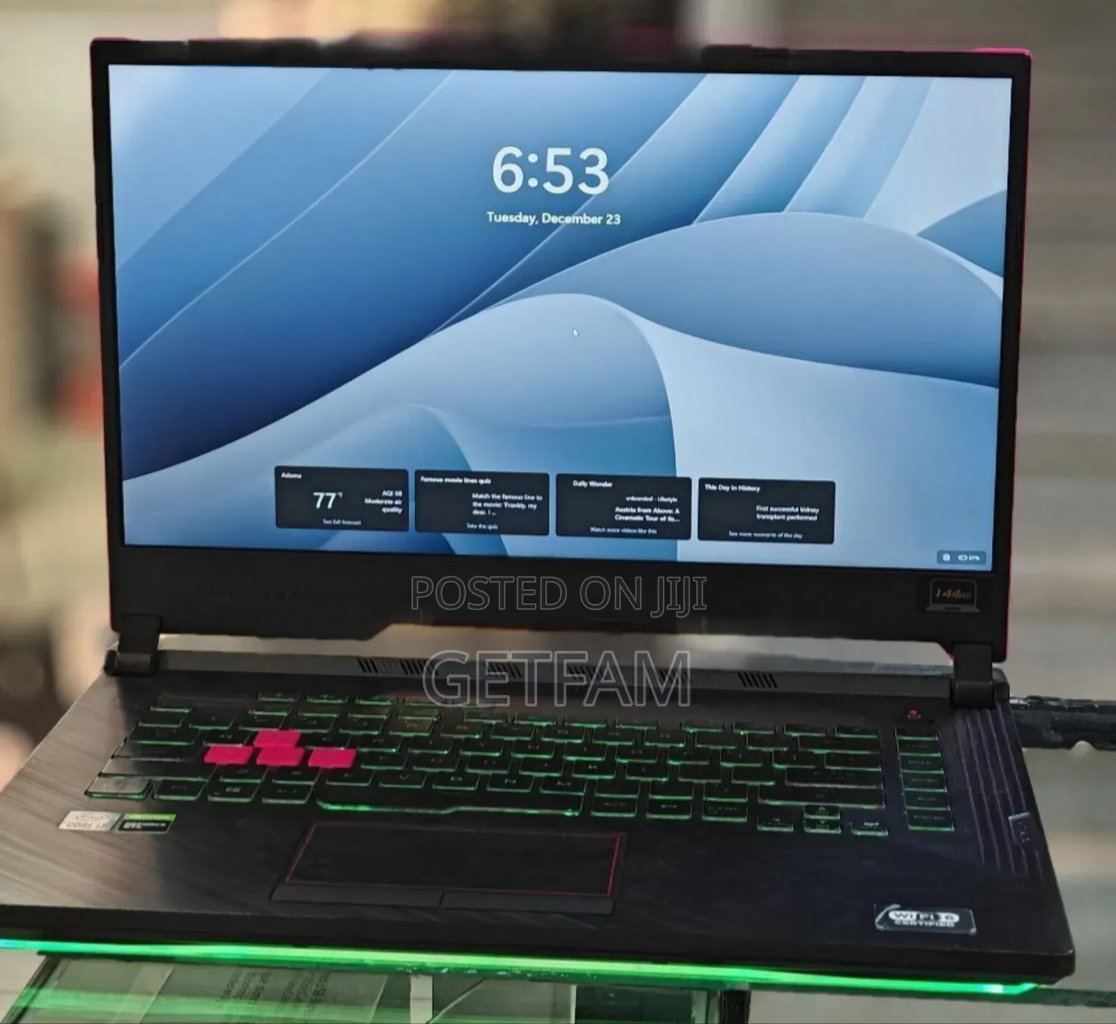 New Laptop Asus ROG Strix G15 32GB Intel SSD 32GB