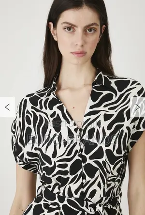 Women's Midi Dress With a Belt