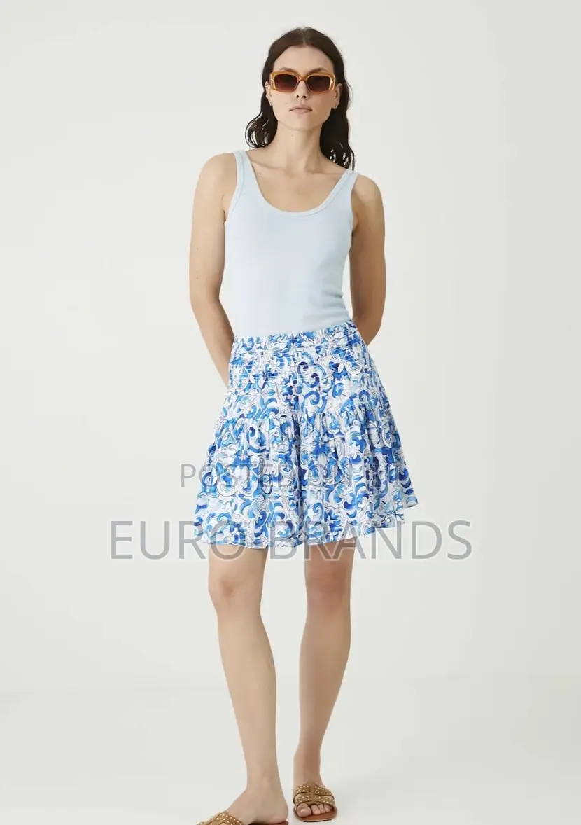 Women's Patterned Mini Skirt